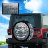 Custom Photo Calling Of The Mountains Spare Tire Cover