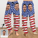 Custom Face Harem Pants Stars USA Flag Unisex All Over Print Personalized Yoga Pants