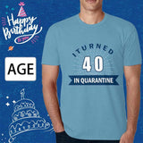 Custom T-shirt with Age Blue Quarantine Personalized Men's All Over Print T-shirt