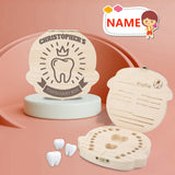 Custom Name King Teeth Children's Wooden Tooth Box