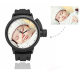 Men's Custom Photo Sport Watch, Plastic Strap