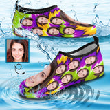 Custom Girlfriend Face Luminous Colors Men's Slip-on for sport Quick-Dry Barefoot Aqua Shoes