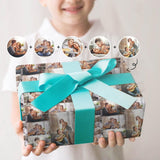 [Made In USA] Photo Gift Wrapping Paper Custom Couple Wrapping Paper 58